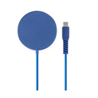 LOGiiX Piston Connect Mag MagSafe Charger - 1.5M - Blue-Durable and fast wireless Magsafe charger for iPhone 12