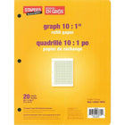 Staples Refill Paper - Graph 10:1" - 8-3/8" x 10-7/8" - 20 Sheets-Letter size graph refill paper 10 squares per 1"