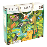 Petit Collage Wild Rainforest Floor Puzzle - 24 Pieces-Floor Puzzle