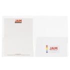 JAM PaperMD – Chemises de plastique translucide à 2 pochettes, ton clair, paquet de 12-12 par paquet