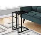 Monarch Specialties - 2170 Table D'Appoint - 24 po H/Noir/Metal Noir-Utilisez-le facilement comme table de collation ou table d'appoint de canape