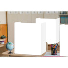 Mark Maker Coroplast Desk Partition - 23.5"H - White-While protecting from the spread of germs, these partitions also provide privacy and concealment