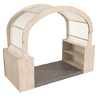 Flash Furniture - Coin lecture Bright Beginnings de qualite commerciale en bois certifie Green Guard avec deux unites d'etageres-Nettoyez regulierement avec un chiffon humide et laissez secher à l'air libre