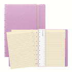 Filofax Ruled Refillable Notebook - 8-1/4" x 5-3/4" - Orchid - 112 pages-112 ruled pages