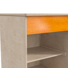 Flash Furniture Bright Beginnings Commercial Grade Wooden Kid's Two Shelf Kitchen Cabinet-Two Shelves for Maximum Storage Space