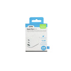 LOGiiX Power Plus 65W XL Wall Charger - White-Galium Nitride (GaN) technology & foldable prongs ensure compact design