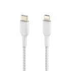 Belkin 3' USB-C To Lightning Cable - White-MFi certified for peace of mind