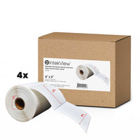Premium Tape 4" x 3" (102 mm x 76 mm) Direct Thermal Labels - 3" (76 mm) Core - 4 Rolls-Direct Thermal Labels