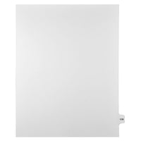 Mark Maker Legal Tabs - Letter Size - White - 1/15th cut - 25 tabs per package - 5 packages Pack - Number 119-White Single Tabs