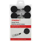 Staples - Porte-insignes/cartes d'entrée Klip-N-Pull rétractables, noirs, 18 po, paq./10-Nul besoin de chercher votre carte d'entrée ni vos clés