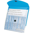 Oxford Letter-Size Folder with 4 Sliding Pockets, Blue-4 sliding pockets