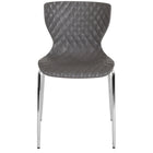 Flash Furniture - Chaise Lowell empilable de conception contemporaine en plastique gris-Ensemble de 4 chaises empilables polyvalentes