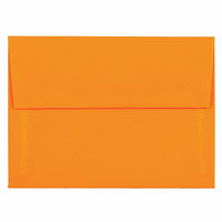 JAM Paper A6 Invitation Envelopes, 4.75 x 6.5, Brite Hue Ultra Orange, 250 Pack (80344H)-Ultra orange brite hue envelope
