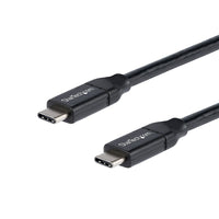 StarTech USB-C to USB-C Cable w/ 5A PD, M/M, 1 m (3 ft.), USB 2.0, USB-IF Certified-Power USB Type-C devices - Provides up to 5 amps of power output for fast charging mobile devices or powering a USB-C laptop - Power your USBC laptop from a USB Type-C wall charger / car charger / power bank - Charge a USB Type-C laptop from a docking station - USB-IF Certified - Thunderbolt 3 port compatible - USB Type C Cable / USB C Charging Cable / USB C Fast Charge Cable / USB C PD Cable - 1m
