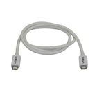 StarTech Thunderbolt 3 Cable, 20 Gbps, 6.6 ft, White (TBLT3MM2MW)-Thunderbolt Certified