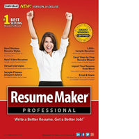 ResumeMaker Professional Deluxe 20, Windows [Download]-New Modern Resume Styles! Choose from over 50 styles and customize any style with choice of header, colors, font, and graphics or a photograph.