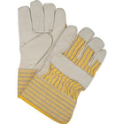 Zenith Safety Fitters Gloves, Large, Grain Cowhide Palm, Thinsulate Inner Lining - 6 Pack-Cuff Material: Rubberized