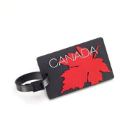 Samsonite Luggage ID Tag -  Maple Leaf Red/Black-Durable strap and buckle keep tag securely fastened en-route