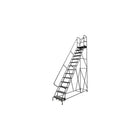 Tri-Arc Manufacturing Deep Top Step Rolling Ladder, Platform Height: 140", No. of Steps: 14, Step Width: 24" (KDSR114246-D2)-No. of Steps: 14