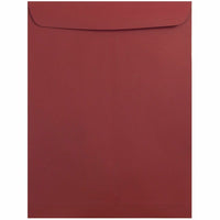 JAM Paper - Enveloppes ouvertes pour catalogue - 9" x 12" - Rouge foncé - Paquet de 50-Couleur: Rouge Foncé