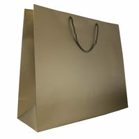 Jam Paper Gift Bags with Rope Handles - Jumbo - 20" x 16" x 6" - Bronze Matte - 24 Pack-Color: Bronze Matte