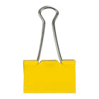 JAM Paper Binder Clips, Large, 41 mm, Yellow, 12 Pack (340BCye)-Yellow