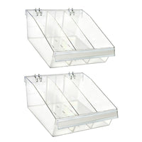 Azar Divider Bin - 11.5" W x 12" D x 5.75" H - 2 Pack-Sold in Packs of: 2