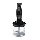 Brentwood Hand Blender & Food Processor with Balloon Whisk - Black-Ergonomic Handle