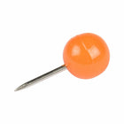 JAM Paper Colorful Push Pins - Round Head Map Thumb Tacks - Orange - 100 Pack-Used to pin important papers or pictures to Bulletin Boards, Cork Boards, Calendars, and Walls