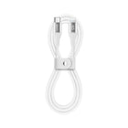 LOGiiX Vibrance Silicone Cable USB-C to Lightning - White-1M (~3 Ft) ultra-soft Colourful and flexible charging cable
