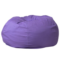 Flash Furniture Oversized Solid Purple Bean Bag Chair-Oversized Bean Bag