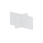 Mark Maker 4 Way Table Divider - 42" L x 23.5" W x 23.5" H - 1/4" clear acrylic - no pass throughs-Social distancing for up to 4 people