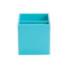 Poppin Pen Cup - Aqua-Features two compartments to keep all your pens and pencils organized