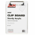 JAM Paper Small Plastic Memo Clipboard - 6" W x 9" H - Clear - 12 Pack-Size: Small / Memo Size (6 x 9 inches). Easy to stack and organize. Fits in most bags, backpacks, and brief cases.