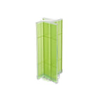 Azar Displays Plastic Pegboard Pinwheel Unit, 13.5" x 44", Green (700444-GRE)-Green plastic