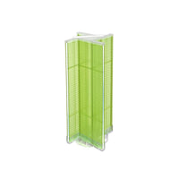 Azar Displays Plastic Pegboard Pinwheel Unit, 13.5" x 44", Green (700444-GRE)-Green plastic