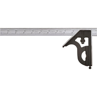 Starrett Combination Squares With Square Head - No. 11H Series With Cast Iron Heads-Blade Finish Plain