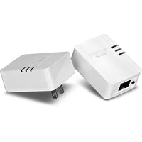 TRENDnet Powerline 500 AV Nano Adapter Kit-Includes two TPL-406E adapters