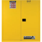 Justrite Sure-Grip EX Vertical Drum Storage Cabinets, 2 Doors, Self-Close with Drum Rollers, 43" x 34" x 65", 495Lb-Suitable for storage of larger quantities of flammable liquids and have all the same features as Justrite®'s standard safety cabinets