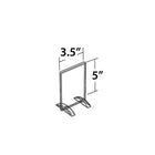 Azar Displays 5" x 3.5" Vertical/Horizontal Dual-Stand Acrylic Sign Holder, Clear, 10 Pack (132731)-Made of top quality 0.100" thick acrylic and easy to assemble