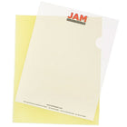 JAM Paper Plastic Sleeves, 9 x 11.5, Yellow, 600 Pack (2226316991C)-Material: plastic