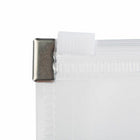 JAM Paper Plastic 3 Hole Punch Binder Envelopes with Zip Closure #10 Wallet Booklet - 6" x 9 1/2" - Clear - 12 Pack-Size: #10 (6" L x 9.5" W)