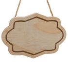 Time 4 Crafts Natural Finish Wooden & Signs - Beige - 12 Pack-Made of high-quality, natural unfinished softwood