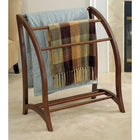 Winsome Quilt Rack, With 3 Rungs, Antique Walnut-Keep spare linens within reach.