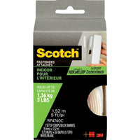Scotch Indoor Fasteners, 3/4" x 5', White, 1 Set Pack-Alternative closure to zippers, snaps and hooks