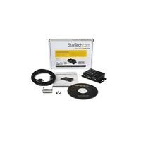 StarTech 2 Port Industrial Wall Mountable USB to Serial Adapter Hub with DIN Rail Clips-Integrated wallmount brackets and included DIN Rail clips for versatile mounting options
