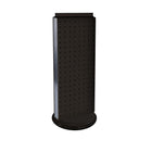 Azar Displays 20" x 8" 2-Sided Revolving Pegboard Counter Unit, Black (700508-BLK)-This two-sided display stands on a clear plastic revolving base, providing easy customer access