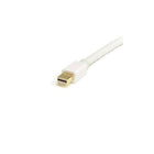StarTech 2m (6 ft) White Mini DisplayPort to DisplayPort 1.2 Adapter Cable M/M, DisplayPort 4k-White cable color is well suited for connecting Apple devices