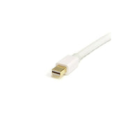 StarTech 2m (6 ft) White Mini DisplayPort to DisplayPort 1.2 Adapter Cable M/M, DisplayPort 4k-White cable color is well suited for connecting Apple devices
