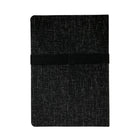 Cambridge Pen/Phone Bungee Business Notebook - 192 Pages - Charcoal (590013)-96 lined sheets